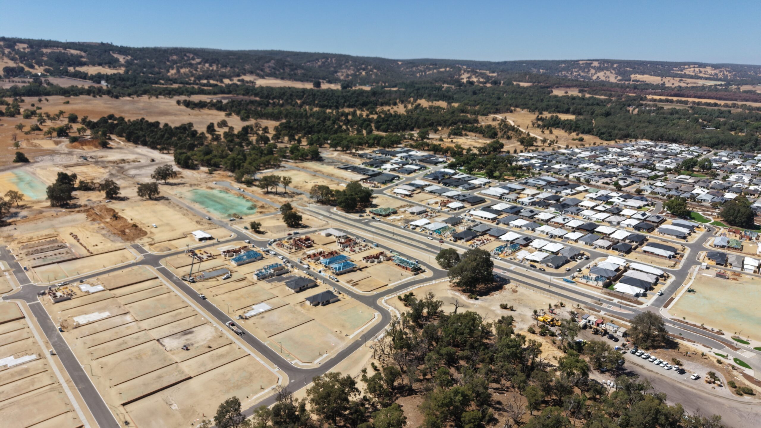 Earthworks and development underway at Whitby Town