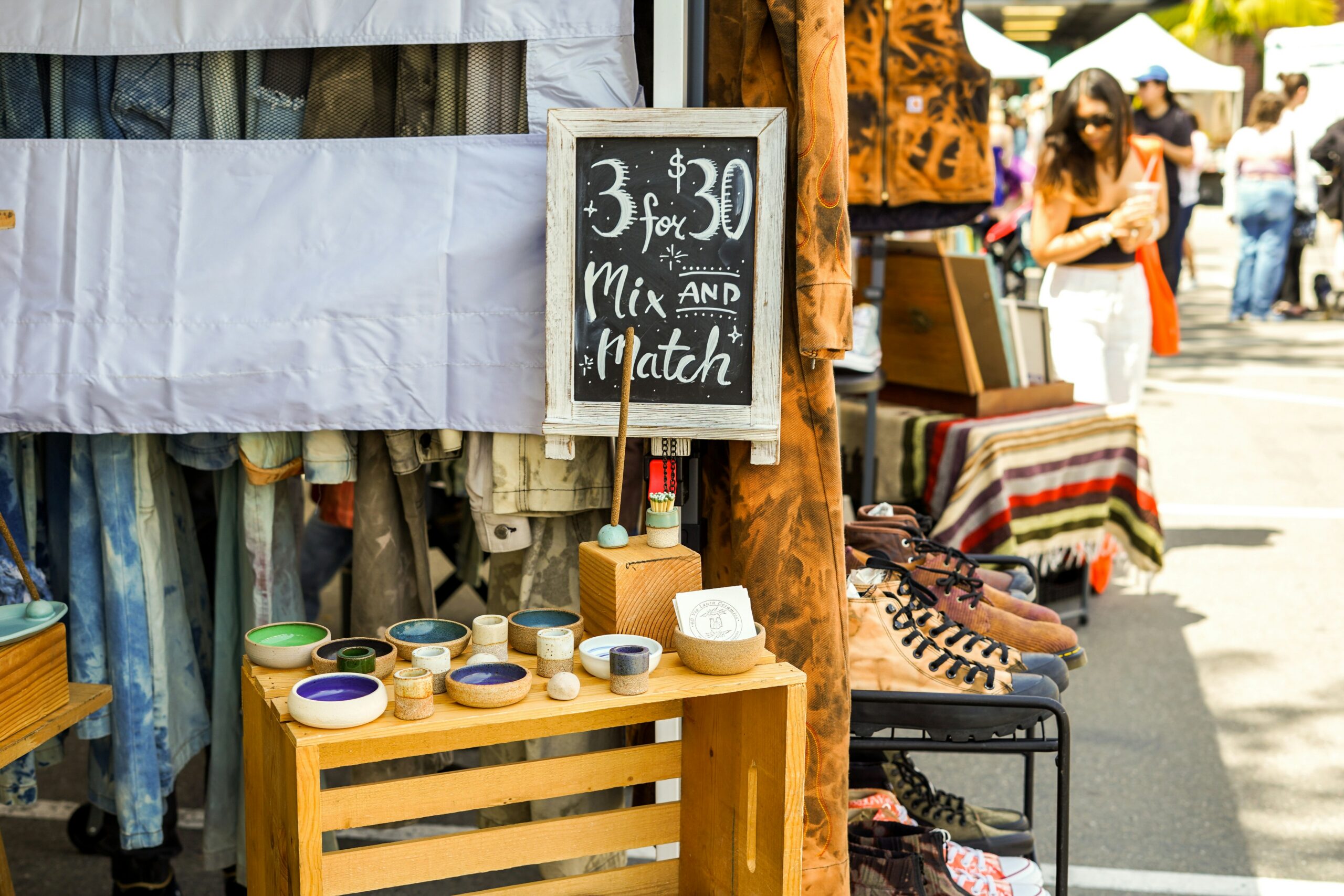 Artisan stall at the Peel Makers Market in Mandurah